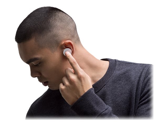 Microsoft Surface Earbuds - True Wireless-Kopfhörer mit Mikrofon - Ohrstöpsel - Bluetooth - Glacier