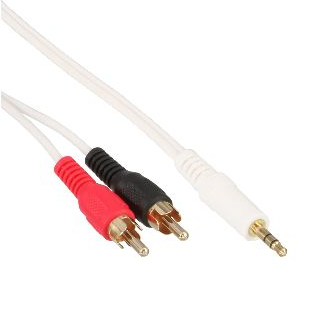 InLine® Audio 2xChinch-1xKlinke, 2m