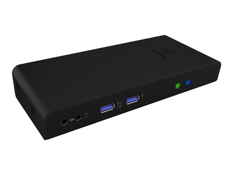 RaidSonic ICY BOX IB-DK2251AC - Dockingstation - USB-C / USB 3.0 - 2 x HDMI - GigE