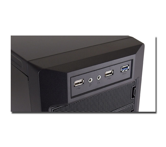 LC Power Pro-Line PRO-925B - Midi Tower - ATX 600 Watt ( ATX12V 2.31 ) - Schwarz, Mesh Black - USB/A