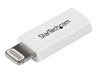 StarTech.com Apple 8-pin Lightning Connector auf Micro USB Adapter für iPhone / iPod / iPad - Weiß -