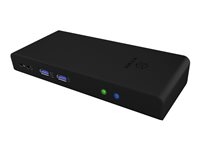 RaidSonic ICY BOX IB-DK2251AC - Dockingstation - USB-C / USB 3.0 - 2 x HDMI - GigE