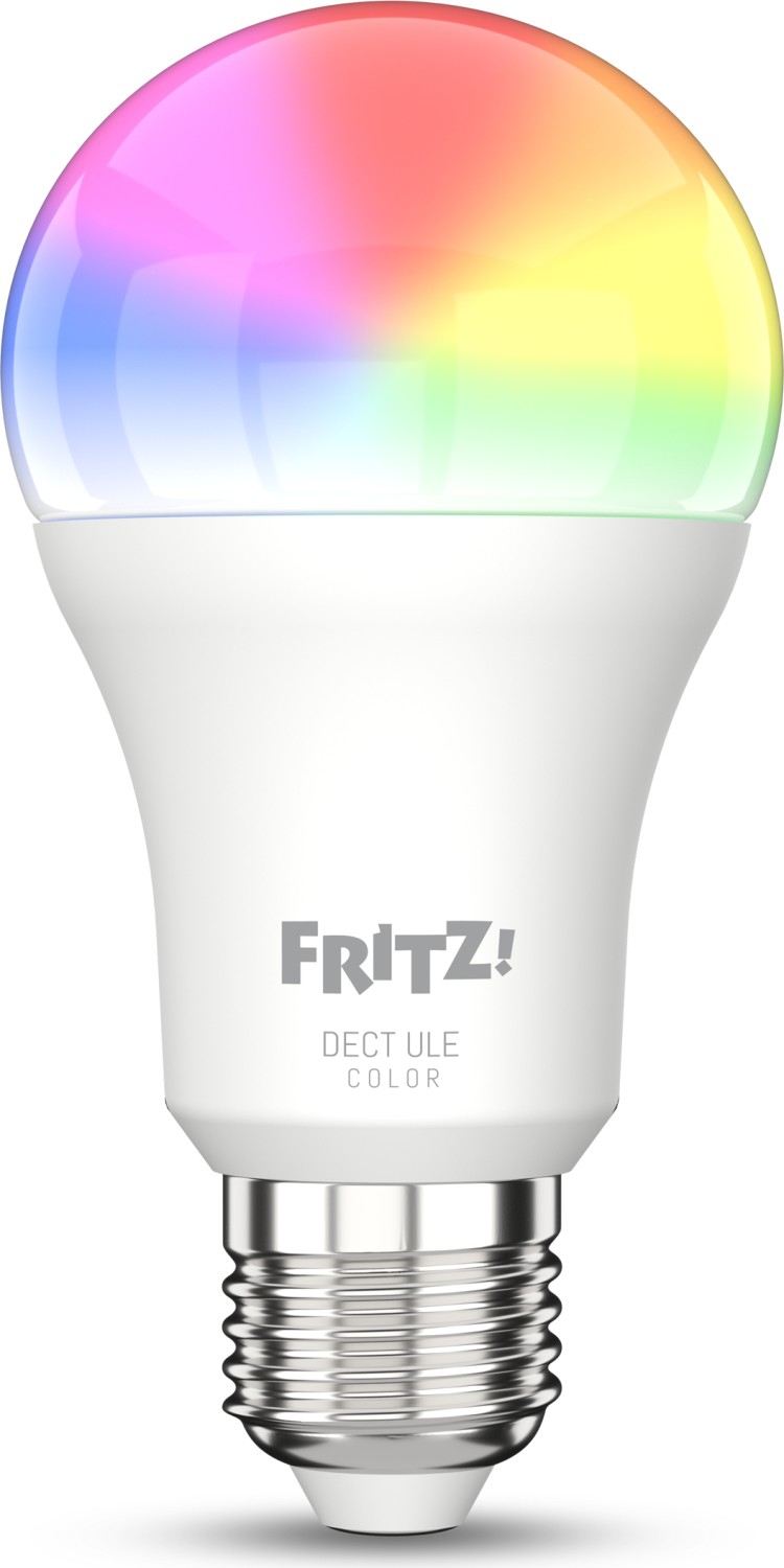AVM FRITZ!DECT 500 LED-Lampe für weißes und farbiges Licht - Komplettes Farbspektrum - Farbwechsel/d