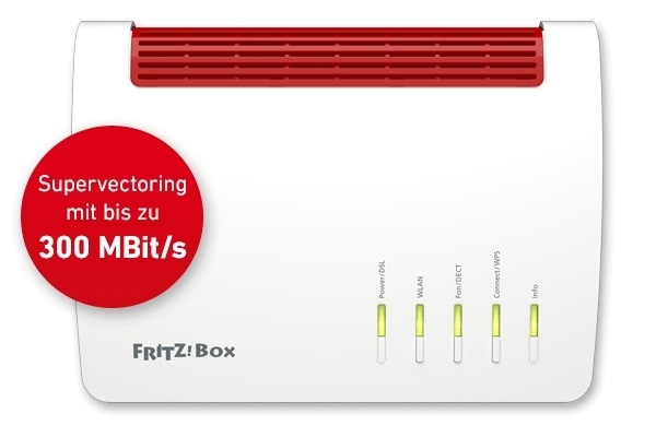 AVM FRITZ!Box 7590AX - Wireless Router - DSL-Modem - 4-Port-Switch - GigE - 802.11a/b/g/n/ac - Dual-
