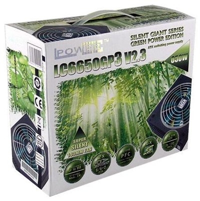 LC-Power Silent Giant Green Power LC6650GP3 V2.3 - Stromversorgung ( intern ) - ATX12V 2.3 - 650 Wat