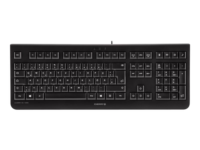 CHERRY KC 1000 - Tastatur - Deutsch - Schwarz