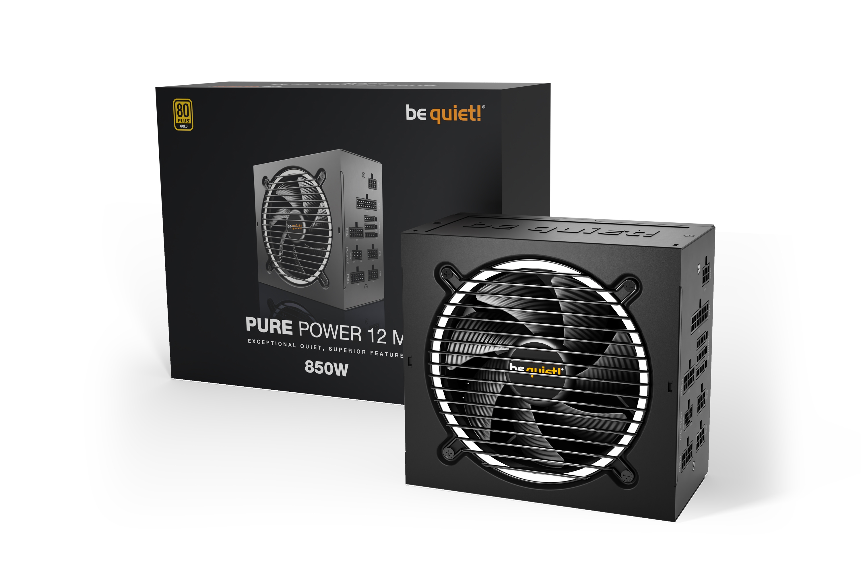 be quiet! Pure Power 12 - Netzteil 850 Watt - PCIe 5.0 NV-HighPower 80PLUS GOLD