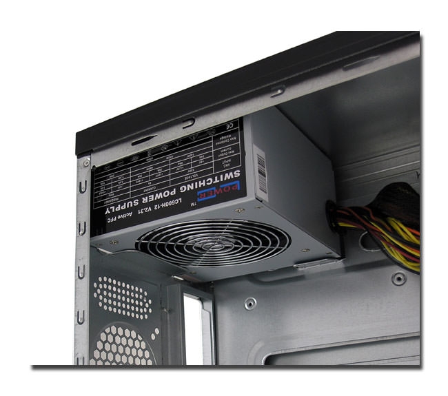 LC Power Pro-Line PRO-925B - Midi Tower - ATX 600 Watt ( ATX12V 2.31 ) - Schwarz, Mesh Black - USB/A